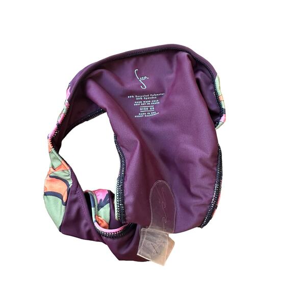 Seea by Free People Vega Mid Rise Bikini Bottom Freya Color Blocking Size XS - Picture 7 of 9